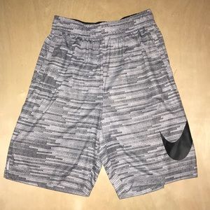 Grey Nike Print Shorts
